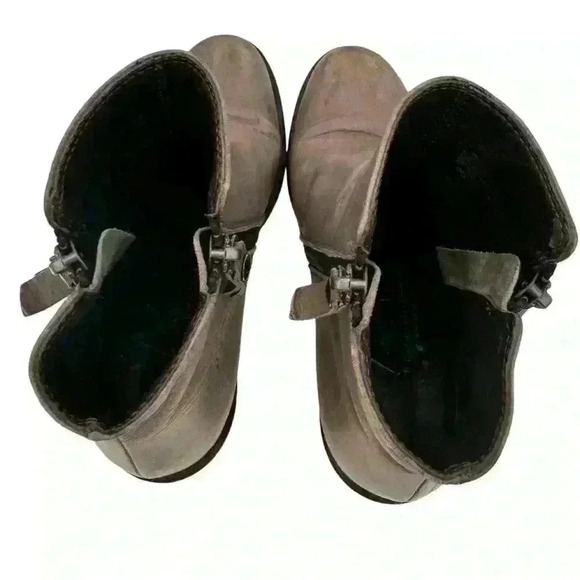 AGL Double Zipper Gray Ankle Boots Sz 8 EU 38 Pre loved - Picture 9 of 16